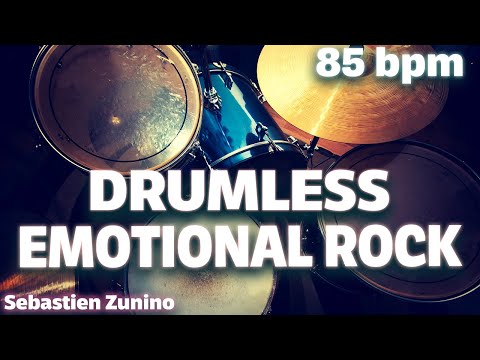 Emotional Rock Drumless Backing Track 85 BPM
