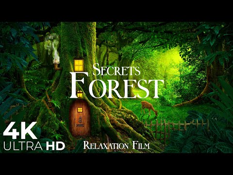 Forest Secrets 4K - Nature Soundscapes Relaxation Film with Beautiful Piano Music