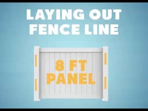 Do It yourself Premium Vinyl Fence Installation