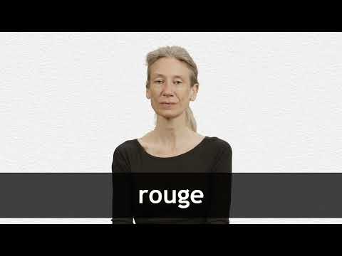 How to pronounce ROUGE in French