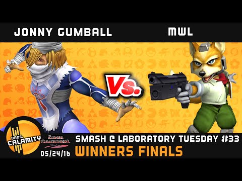 S@LT #33 | Jonny Gumball (Sheik) vs MWL (Fox, Marth) - Winners Finals - SSBM