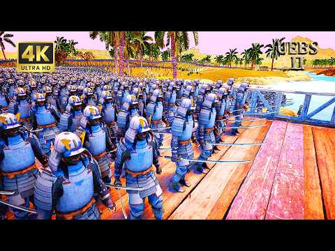 SAMURAI WITH KATANAS, BOWS, AND CANNONS PROTECT THE ISLAND FROM THE INVASION OF 2.7 MILLION ZOMBIES