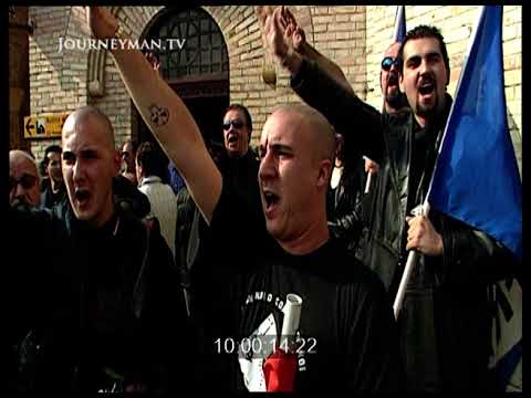 Italian Neo-Nazis Celebrate Mussolini's Birthday, Predappio, Italy, 2009