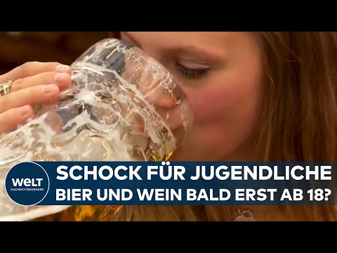 Video Thumbnail: DEBATTE UM ALKOHOLGRENZE: Bier und Wein bald erst ab 18 erlaubt?
