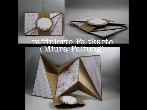 *Tutorial* raffinierte Faltkarte (Miura Faltung)