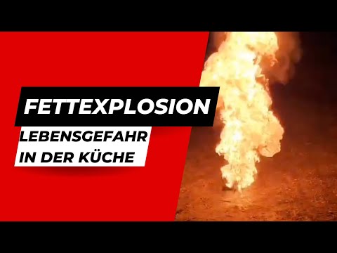 Fettexplosion - die große Gefahr in der Küche | So löscht man einen Fettbrand 🔥 |