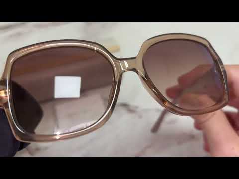 Unboxing Jimmy Choo Women's SAMMI/G/S SAMMIGS FWMHA Nude Fashion Square Sunglasses 55mm