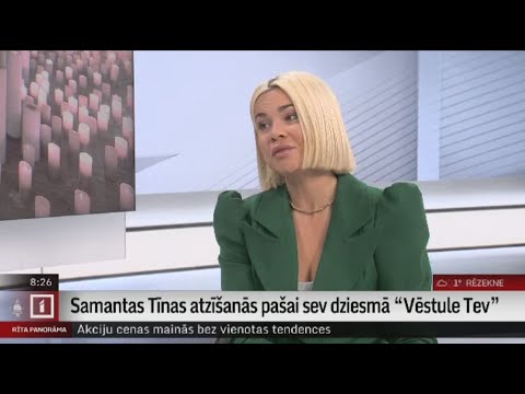 Samantas Tīnas atzīšanās pašai sev dziesmā “Vēstule Tev”