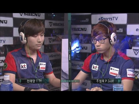 [SBENU SSL 2015] TY vs Zest RO.8 Match1 set1 -EsportsTV, Starcraft 2