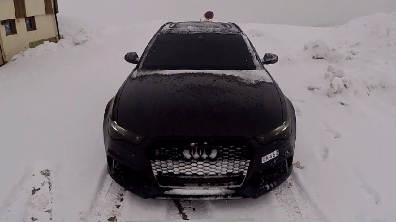 Ma RS6 dans la NEIGE !! Ça glisse !!