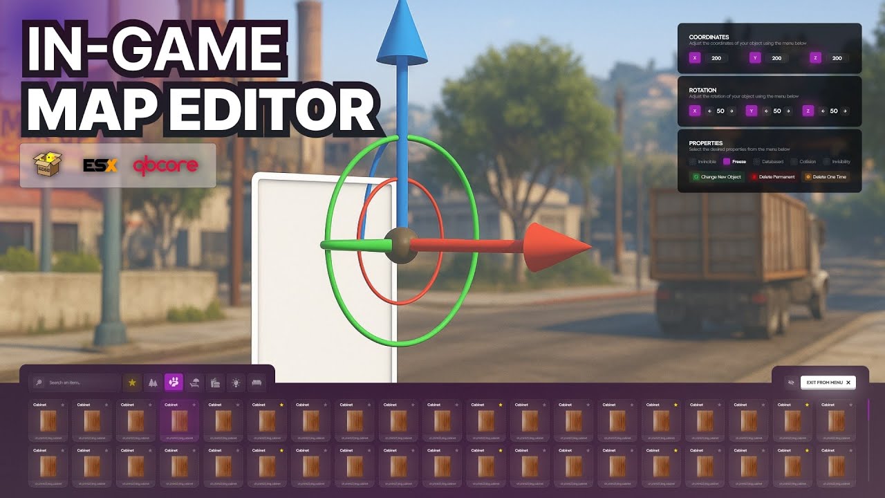 [QB/QBOX/ESX] In-Game MAP Editor Script thumbnail 5