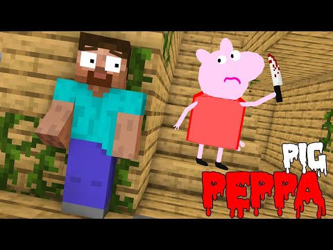 Monster School : Peppa Pig Horror Challenge - Minecraft Animation