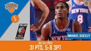 [高光] 今日Immanuel Quickley 31分