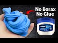 How To Make Slime Without Glue Or Borax No Glue No Borax Vaseline Salt At Home ASMR