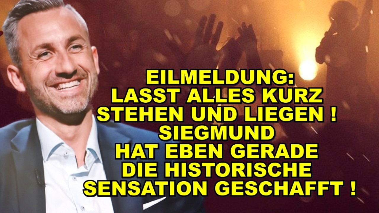 EIL: LASST ALLES STEHEN! Historisch!