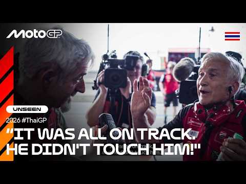 UNSEEN: Ducati reaction to Marc's penalty incident with Acosta in the Sprint! 👀 | 2026 Thai GP
