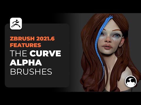 ZBrush 2021.6 Curve Alphas brushes