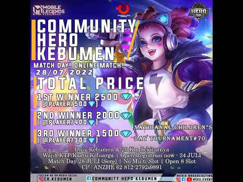 LIVE || CH KEBUMEN || NATIONAL CHILDREN'S DAY TOURNAMENT #70 ||  FINAL Dan BRONZE