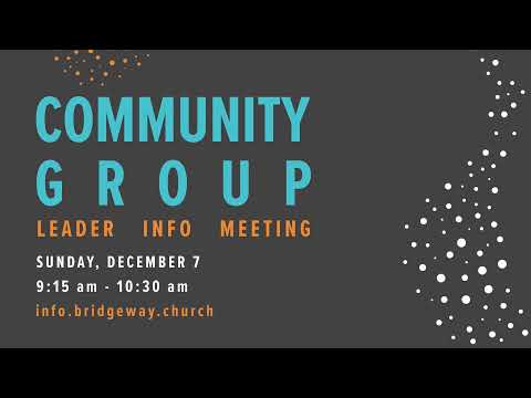 Bridgeway Online 11:00 Sunday