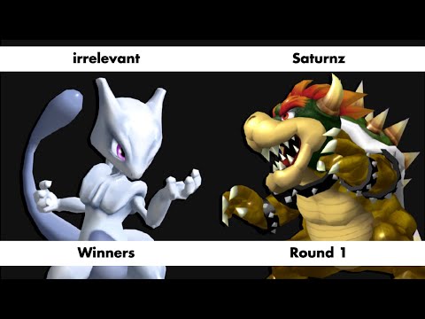 irrelevant (Mewtwo) vs Saturnz (Bowser) | Winners Round 1 | Moonwalk Monday #38 Melee Singles