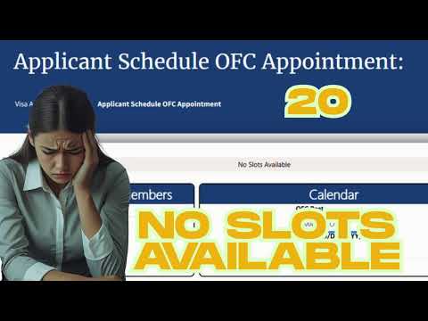 No Slots Available - Interview Appointment (US Immigrant Visa)