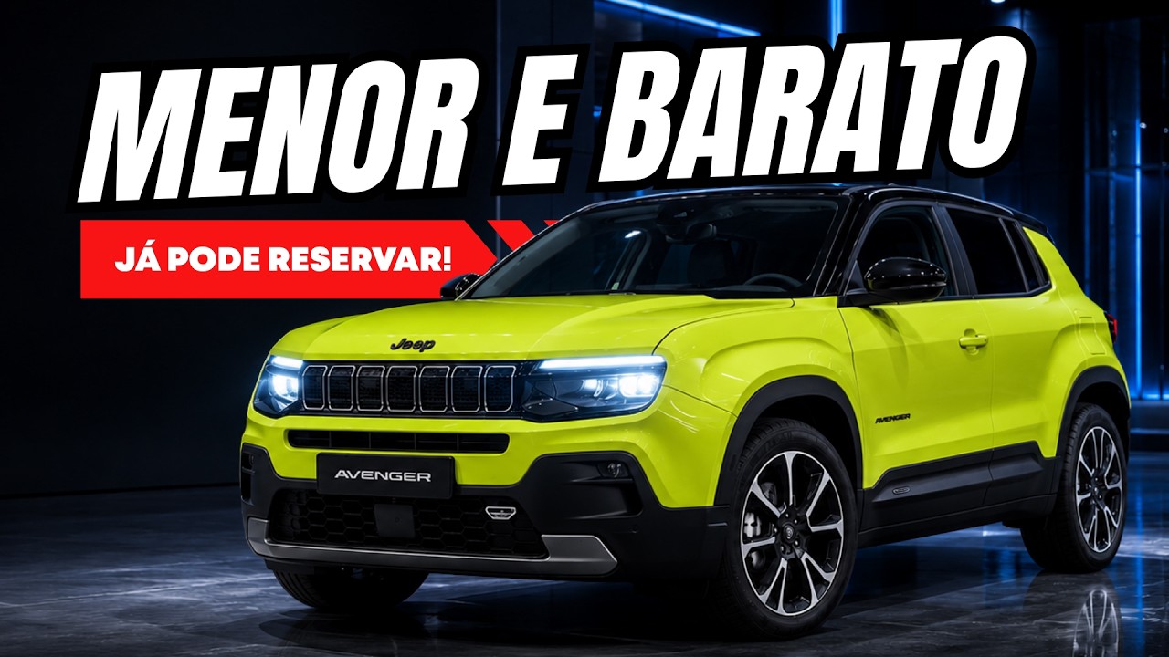 🔥 JEEP AVENGER 2027: PREÇO OFICIAL DE LANÇAMENTO DO MINI SUV CONFIRMADO!!