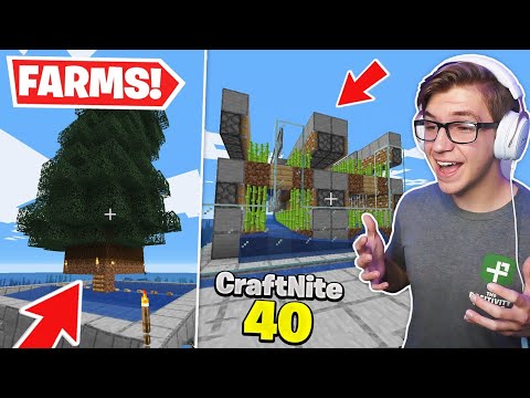 CraftNite: #40 - Rebuilding EVERY Farm at Tiko's House...