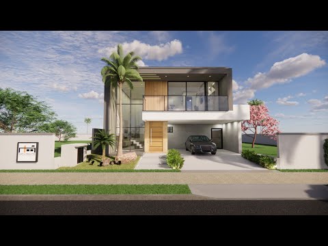 Projeto de Sobrado com 4 quartos em terreno 10x25 - 237m2 - Projeto 456