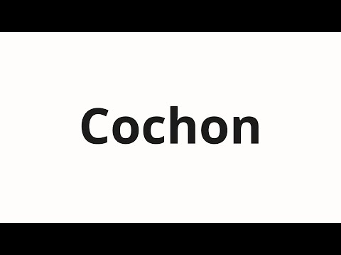 How to pronounce Cochon