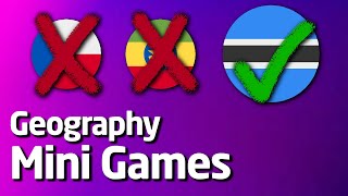 Playing GEOGRAPHY MINI-GAMES
