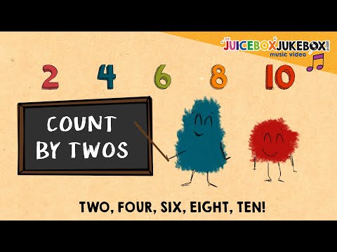 Count by Twos with The Juicebox Jukebox! Learn Two, Four, Six, Eight, Ten! NEW Counting Song Numbers