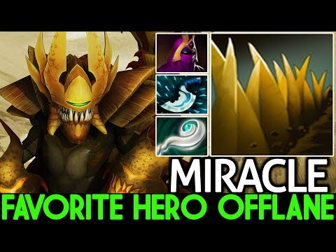 MIRACLE [Sand King] New Favorite Hero Offlane Annoying Stun 7.24 Dota 2