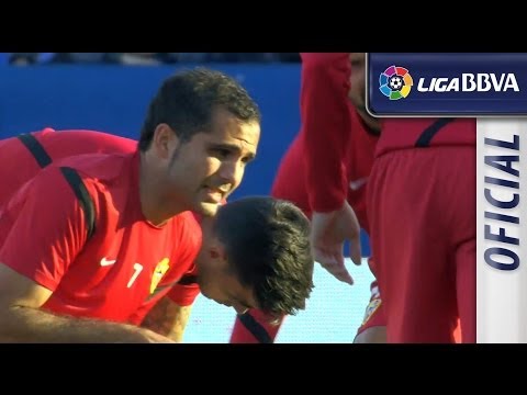 Calentamiento del UD Almería