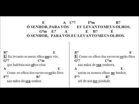 Salmo 122(123) Ó Senhor, Para Vós Eu Levanto Os Meus Olhos - Músicas Católicas