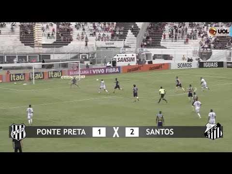 Gols: Ponte Preta 1 x 2 Santos