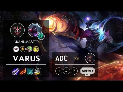Varus ADC vs Lucian - KR Grandmaster Patch 10.3
