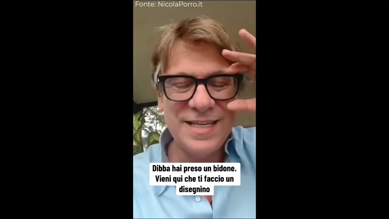 NICOLA PORRO: "CARO DIBBA, STUDIA: LA ZUPPA DI PORRO NON PRENDE CONTRIBUTI PUBBLICI"