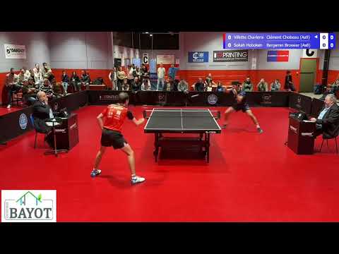 🏓🇧🇪Superdivision : Villette Charleroi - Sokah Hoboken 0-6 (5/11/25)
