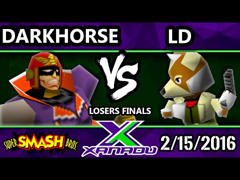 S@X 137 - Darkhorse ( Captain Falcon) Vs. LD (Fox) SSB64 Losers Finals - Smash 64
