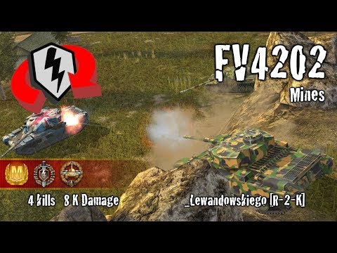 WoT Blitz FV4202 - 4 kills 8k Damage Replay