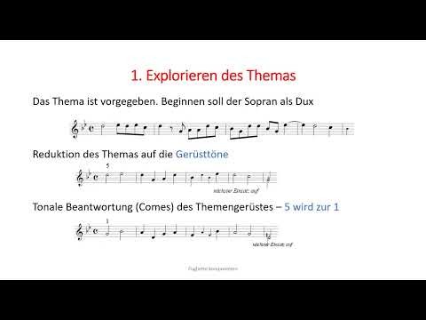 Fughette komponieren - Teil 1