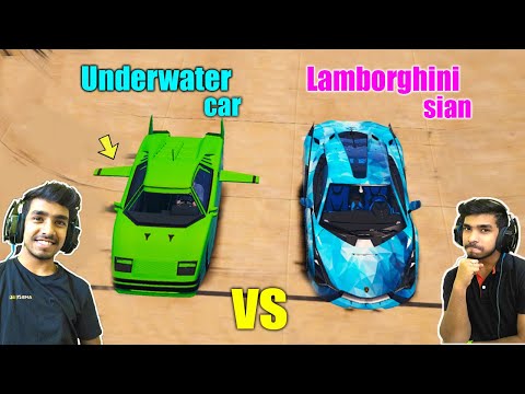 GTA 5: TECHNO GAMERZ LAMBORGHINI SIAN Vs UNDERWATER CAR