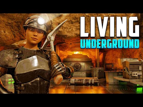 Building An UNDERGROUND RATHOLE SOLO Day 1 | ARK PVP