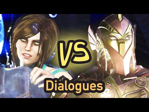 ENCHANTRESS VS MR FATE CARA ENCHANTRESS IS ALRIGHT ALL DIALOGUES QUOTE INJUSTICE 2 2020