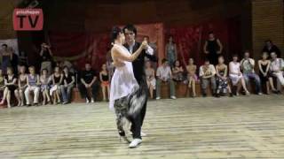 Video thumbnail for Mila Vigdorova & Luis Squicciarini, Russia, Moscow, Milonga in "Ekaterina's Garden", 31.07.2010