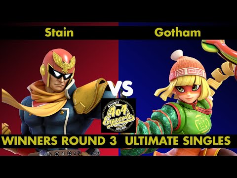 SSBU - 4o4 Smash Night 25 - FTM| Stain (Captain Falcon) vs EVC| Gotham (Min Min) - Winners Round 3