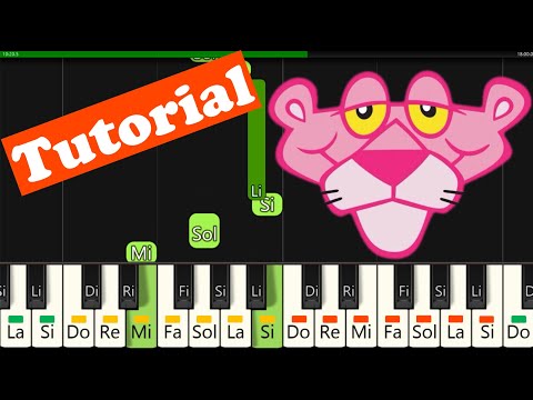 COMO TOCAR La Pantera Rosa 🎹 PIANO FACIL | Tutorial Con Notas