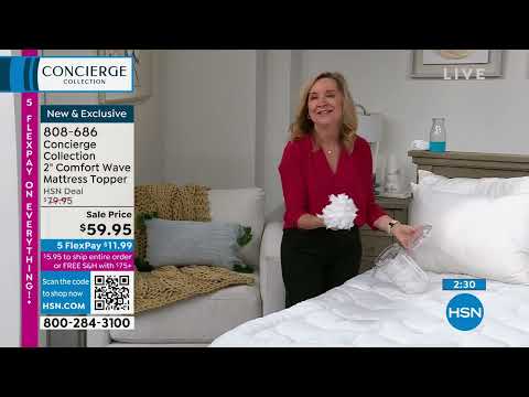 Concierge Collection 2" Comfort Wave Mattress Topper