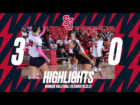 Women's Volleyball VS Xavier 10-23-2021