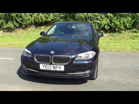 2013 13 BMW 5 SERIES 2.0 520D SE TOURING 5d AUTO 181 BHP SAT NAV LEATHER ONE OWNER FSH